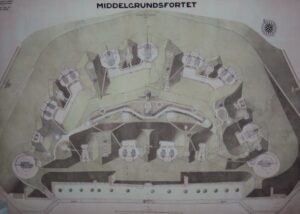 The Armament plan of the Middelgrunds Fort